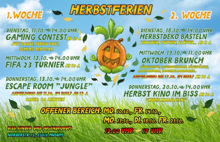 Herbstferienprogramm 2022
